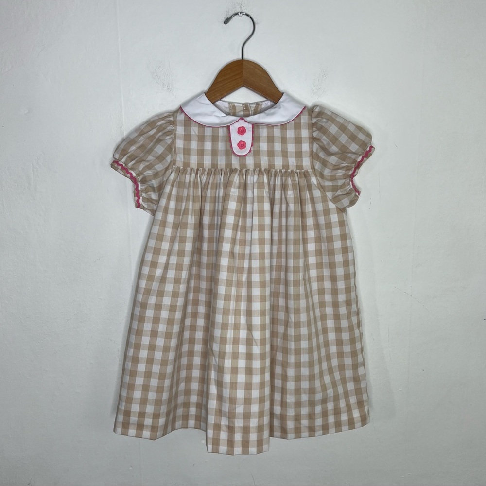 The Beaufort Bonnet Company Mary Dal Khaki Pink Dress Size 6